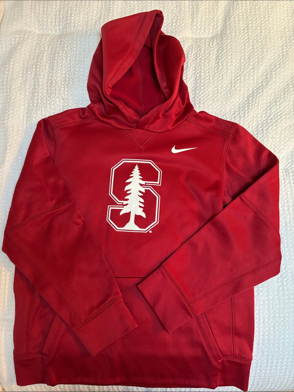 Nike Dri-fit Kids Red Stanford Hoodie